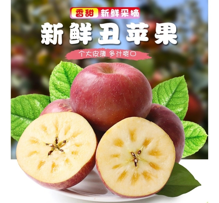 正宗丑苹果冰糖心大凉山苹果新鲜水果当季四川斤盐源红富士洛川果